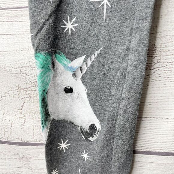 JUSTICE leggings white gold unicorns girl's size 14‎ - Picture 2 of 5